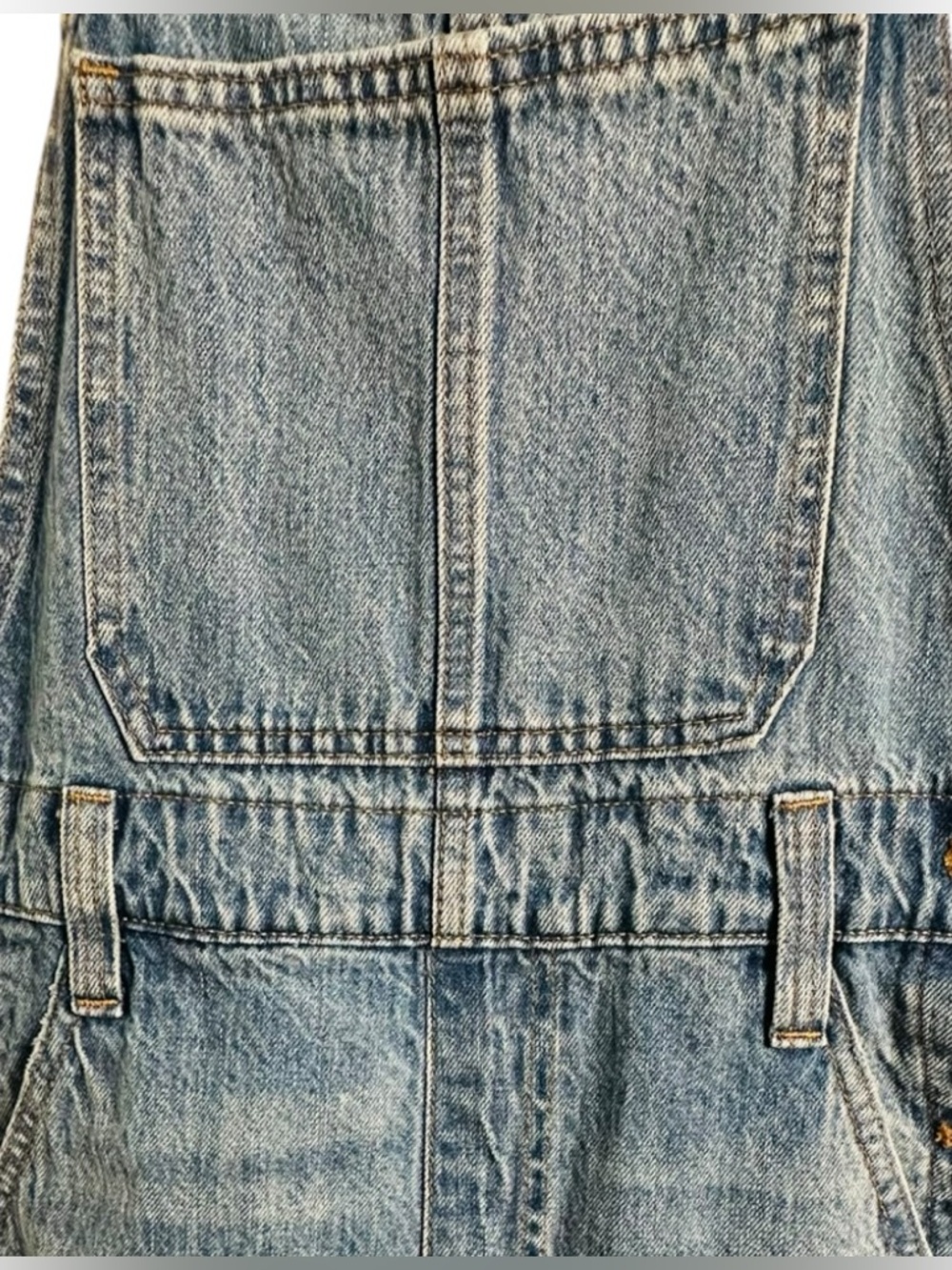 Madewell Denim Overalls Women’s Small Blue Straight Leg Adjustable Strap - Picture 8 of 16